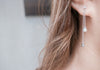 Pearl Crystal Drop Earrings/ ER8333