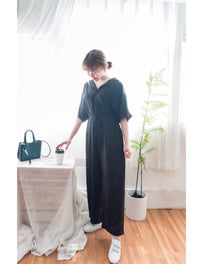 [限量現貨回歸]  Collar 輕優雅隨性質感連身褲, Jumpsuit/ DS9190
