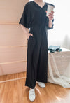 [限量現貨回歸]  Collar 輕優雅隨性質感連身褲, Jumpsuit/ DS9190