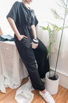 [限量現貨回歸]  Collar 輕優雅隨性質感連身褲, Jumpsuit/ DS9190