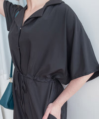 [限量現貨回歸]  Collar 輕優雅隨性質感連身褲, Jumpsuit/ DS9190
