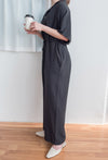 [限量現貨回歸]  Collar 輕優雅隨性質感連身褲, Jumpsuit/ DS9190