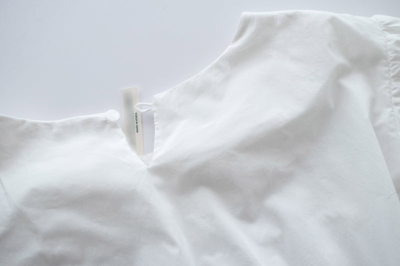 White Coco 隨性挺身棉質橡筋腰, Dress/ DS9196