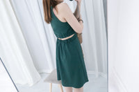 Side Slit 入膊後側腰微露膚飄逸裙擺, Dress/ DS8554
