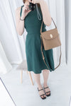 Side Slit 入膊後側腰微露膚飄逸裙擺, Dress/ DS8554