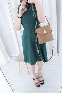 Side Slit 入膊後側腰微露膚飄逸裙擺, Dress/ DS8554