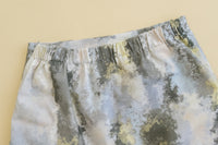 Marble 灰綠色雲石水彩全彈性修身裙, Skirt/ SK8391