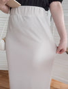 Lady Elastic 彈性直身簡約斯文後開叉半身裙, Skirt / SK8689 (black sold out)