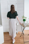 Lady Elastic 彈性直身簡約斯文後開叉半身裙, Skirt / SK8689 (black sold out)