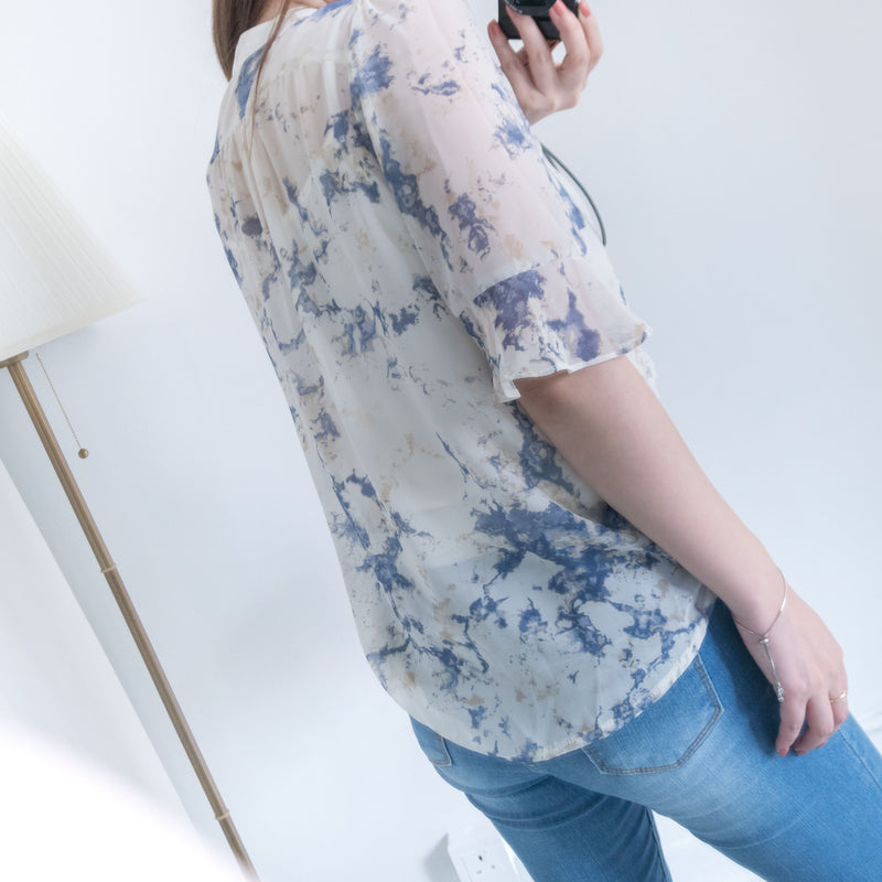 Sky Marble 天空大理石紋氣質輕盈, Blouse/ BU8531
