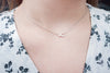 Moon Stone & Oval Crystal, Necklace/ NL8149
