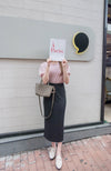 Lady Elastic 彈性直身簡約斯文後開叉半身裙, Skirt / SK8689 (black sold out)