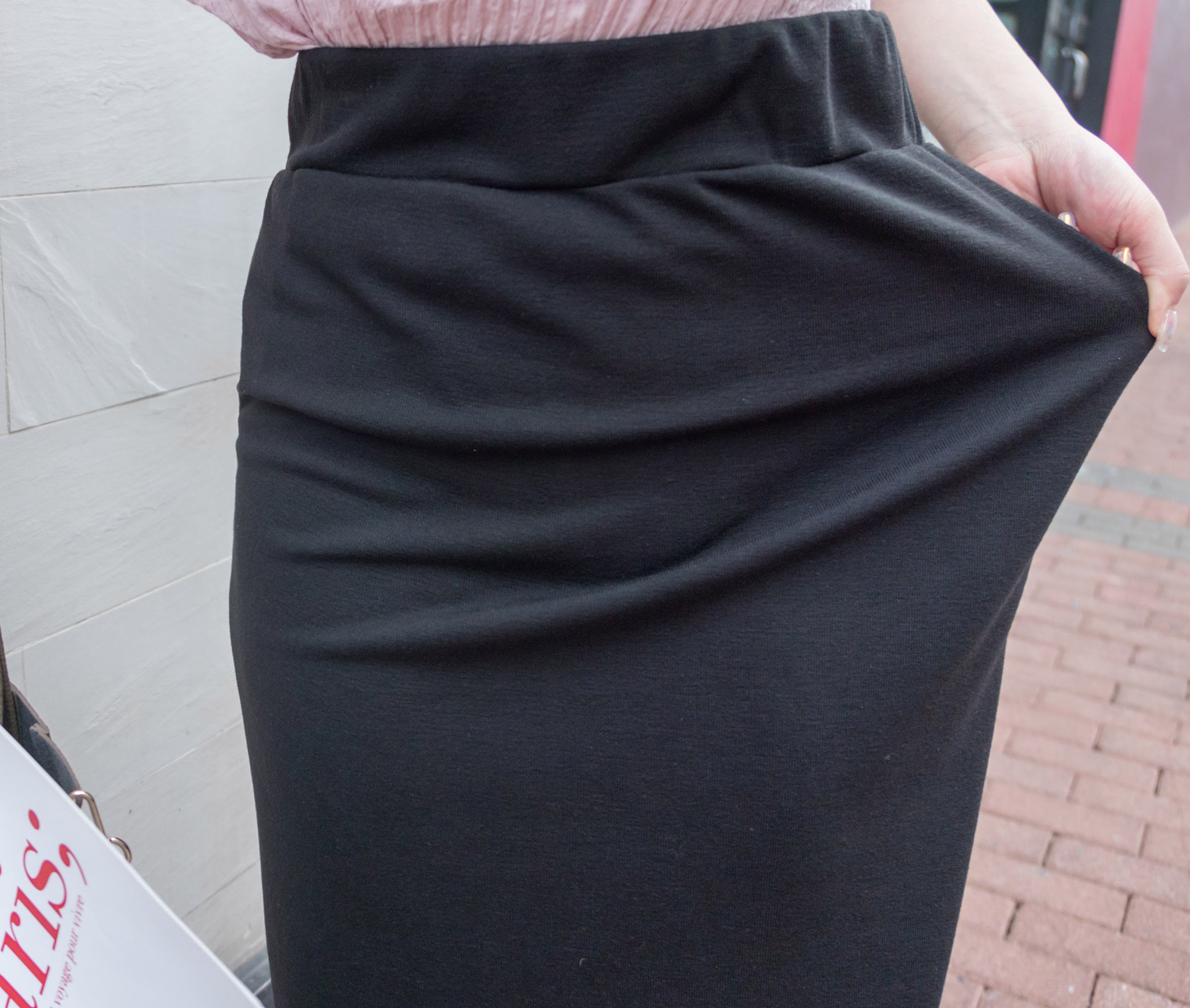 Lady Elastic 彈性直身簡約斯文後開叉半身裙, Skirt / SK8689 (black sold out)