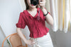 立體荷葉圓點波浪尾, Blouse/ L002