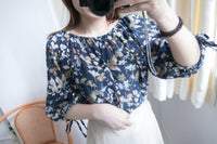 夏日印花兩著, Blouse/ L003