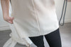 buckle 淺杏圓形大理石腰帶修腰, blouse/ BU8532