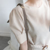 buckle 淺杏圓形大理石腰帶修腰, blouse/ BU8532