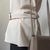 buckle 淺杏圓形大理石腰帶修腰, blouse/ BU8532