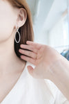 Double Loop, Silver made earrings/ ER8297