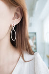Double Loop, Silver made earrings/ ER8297