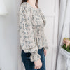 Branches 顯瘦氣質水彩花枝雙橡筋修腰, Blouse/ BU8612