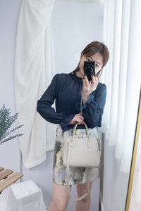Marble 灰綠色雲石水彩全彈性修身裙, Skirt/ SK8391