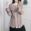 Ruffle 粉杏雪紡百褶波浪衫身手袖, Blouse/ BU8623