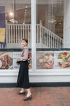 Ruffle 粉杏雪紡百褶波浪衫身手袖, Blouse/ BU8623