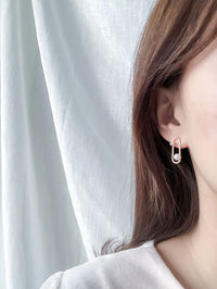 Pearl with Crystal, Earrings/ ER8280 (Gold Soldout)