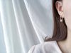 Pearl with Crystal, Earrings/ ER8280 (Gold Soldout)