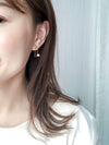 Pearl with Crystal, Earrings/ ER8280 (Gold Soldout)