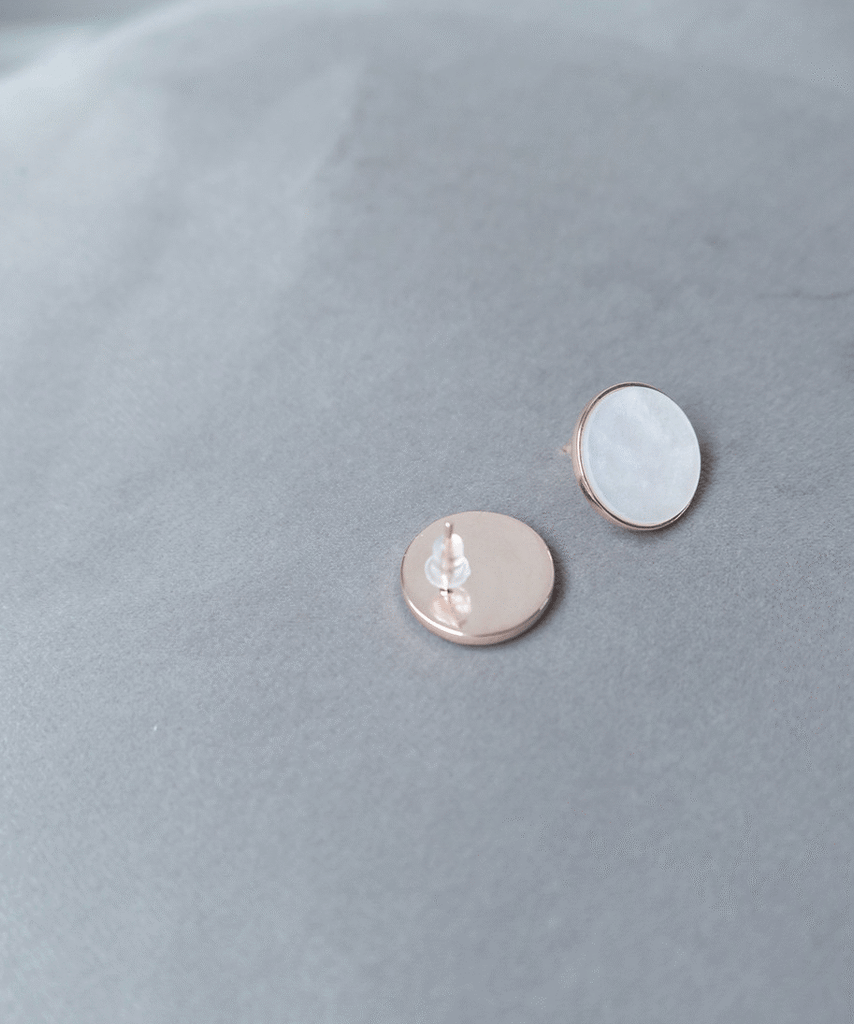 Round Shell Stone, Earrings/ ER8285