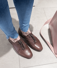 leather oxford 啡色牛皮經典牛津鞋, Shoes/ SH8053