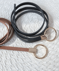 Circle Ring 打結金色圓環牛皮, Belt/ BT8110 (pre-order)