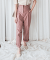 High Waist 設計感腰身高腰顯瘦闊鬆, Pants/ PT8354 (palevioletred soldout)
