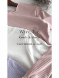 Wave 超彈性合身波浪邊裝飾打底單穿, Top/ TP8833 (White/lavender Sold out)