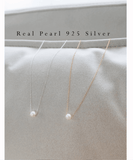 Silver made Real Pearl, Necklace/ NL8146 (silver sold out)