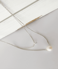(S925 Silver) Double Loop 全條純銀, Necklace/ NL8144