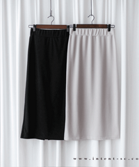 Lady Elastic 彈性直身簡約斯文後開叉半身裙, Skirt / SK8689 (black sold out)