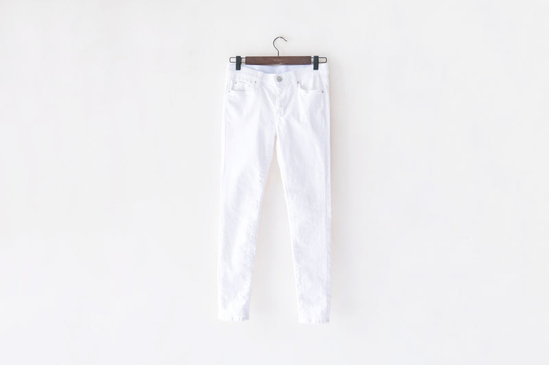 !Elastic! Just right, white pants/ PT8134