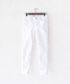 !Elastic! Just right, white pants/ PT8134