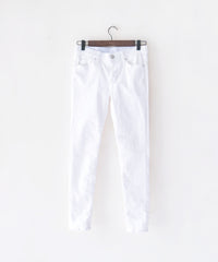 !Elastic! Just right, white pants/ PT8134