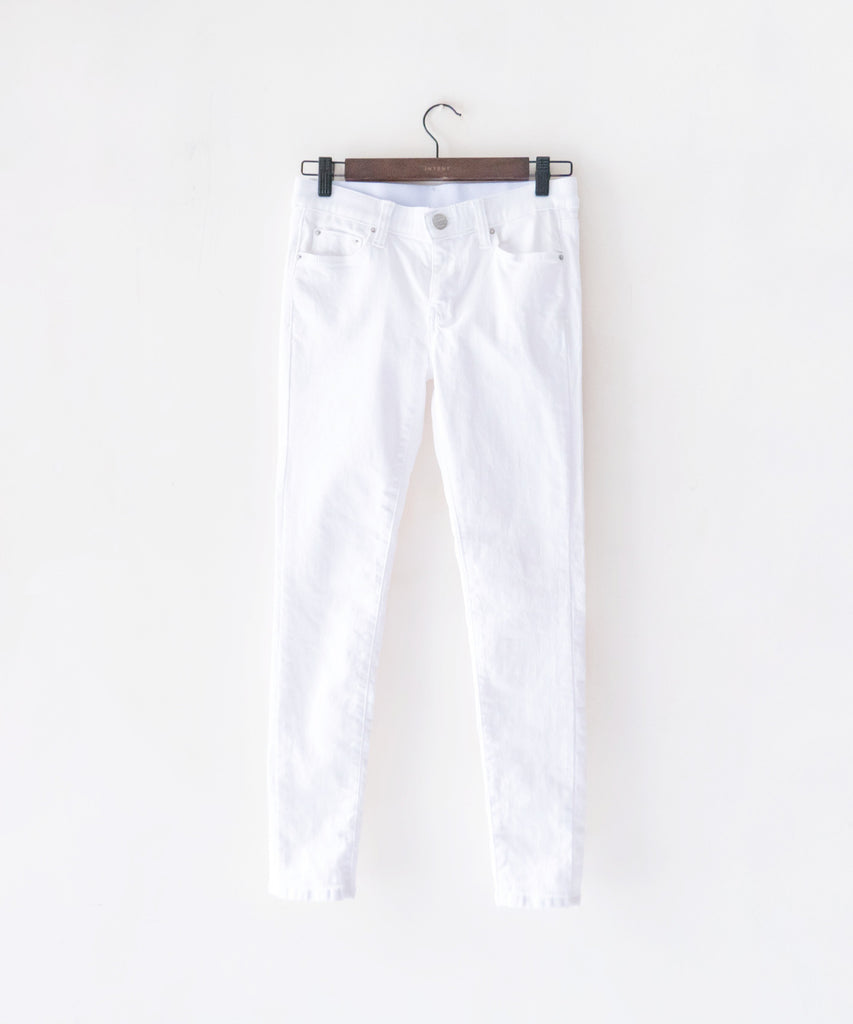 !Elastic! Just right, white pants/ PT8134