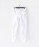!Elastic! Just right, white pants/ PT8134