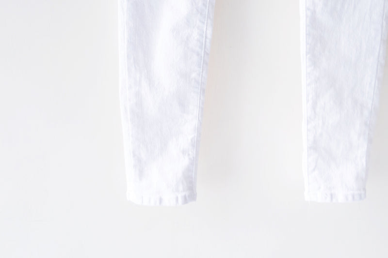 !Elastic! Just right, white pants/ PT8134