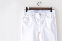 !Elastic! Just right, white pants/ PT8134