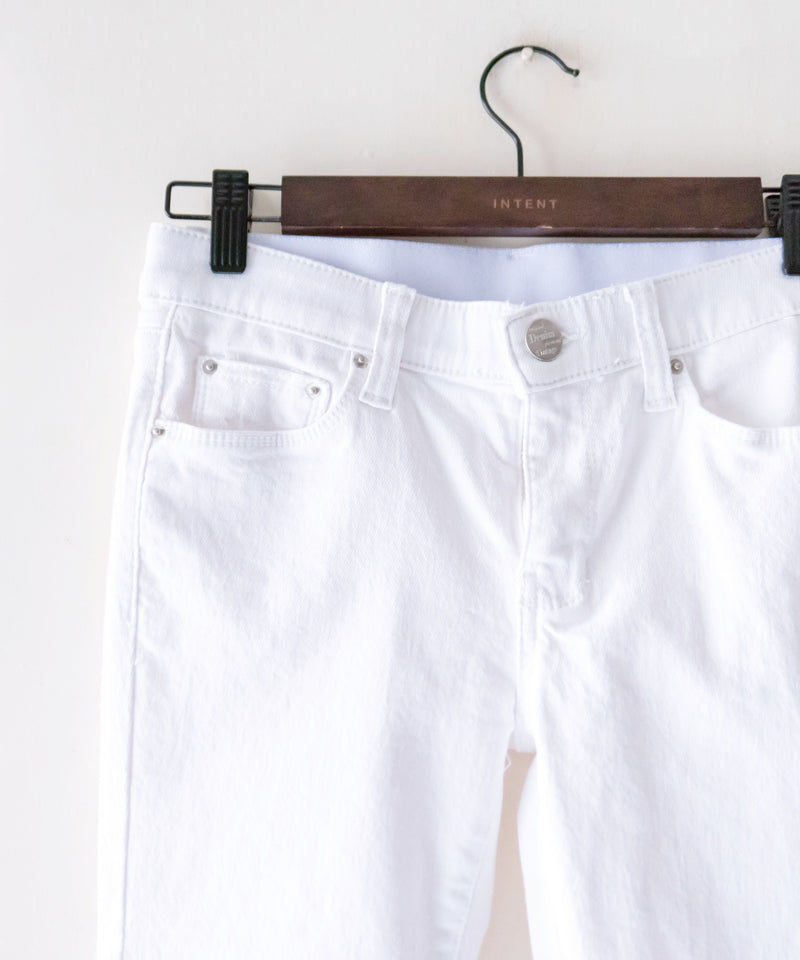 !Elastic! Just right, white pants/ PT8134