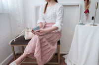 Veil 氣質紗感通花裙, Skirt/ SK8579