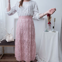 Veil 氣質紗感通花裙, Skirt/ SK8579