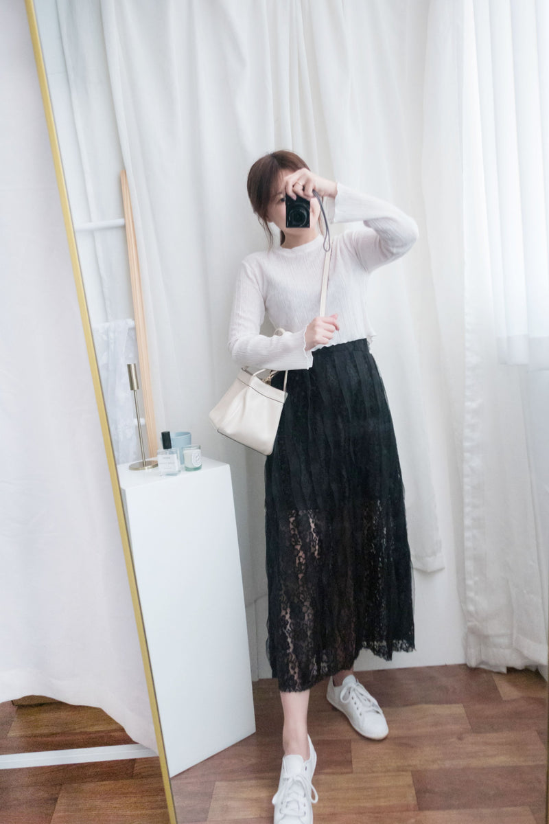 Veil 氣質紗感通花裙, Skirt/ SK8579